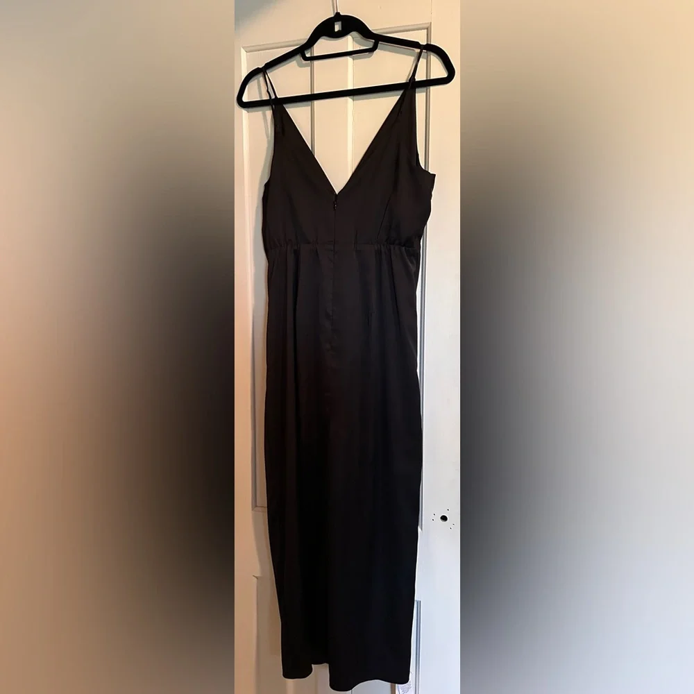 Abercrombie & Fitch Black Twist-Front Maxi Dress